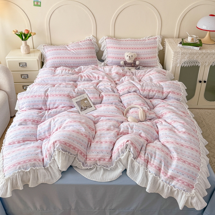 91家纺网 家纺一手货源 找家纺 （总）橘子家 2026新款柔肤棉床单四件套