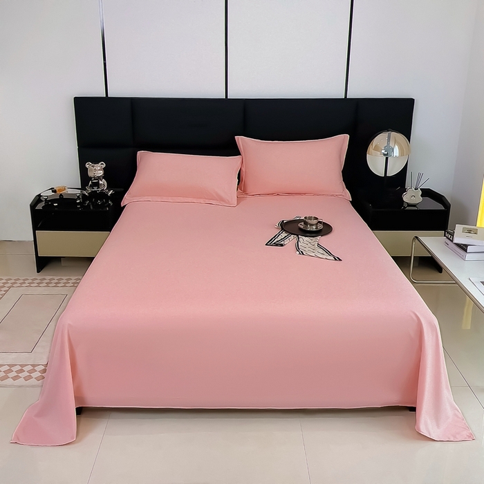 91家纺网 家纺一手货源 找家纺 （总）宇淳国际 2026新款纯色舒适亲肤芦荟棉水洗棉单床单