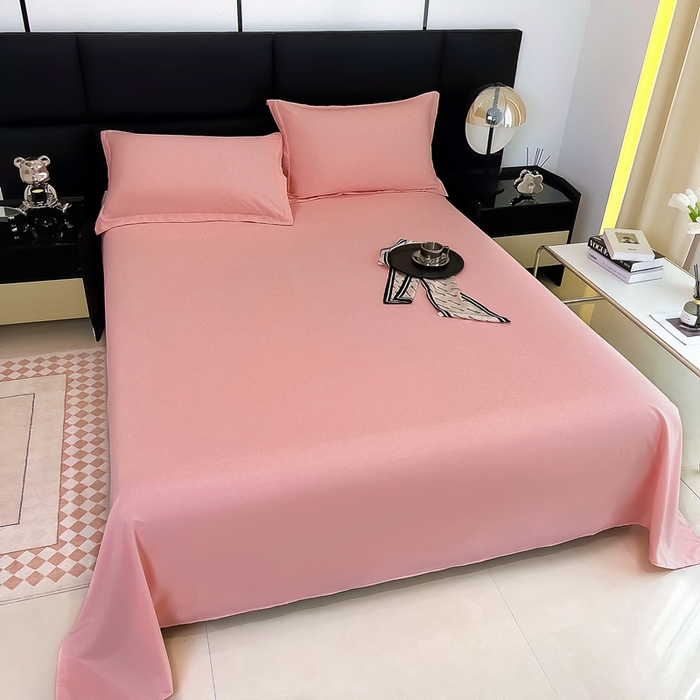 91家纺网 家纺一手货源 找家纺 （总）宇淳国际 2026新款纯色舒适亲肤芦荟棉水洗棉单床单