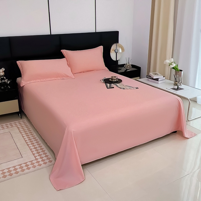 91家纺网 家纺一手货源 找家纺 宇淳国际 2026新款纯色舒适亲肤芦荟棉水洗棉单床单 玉色