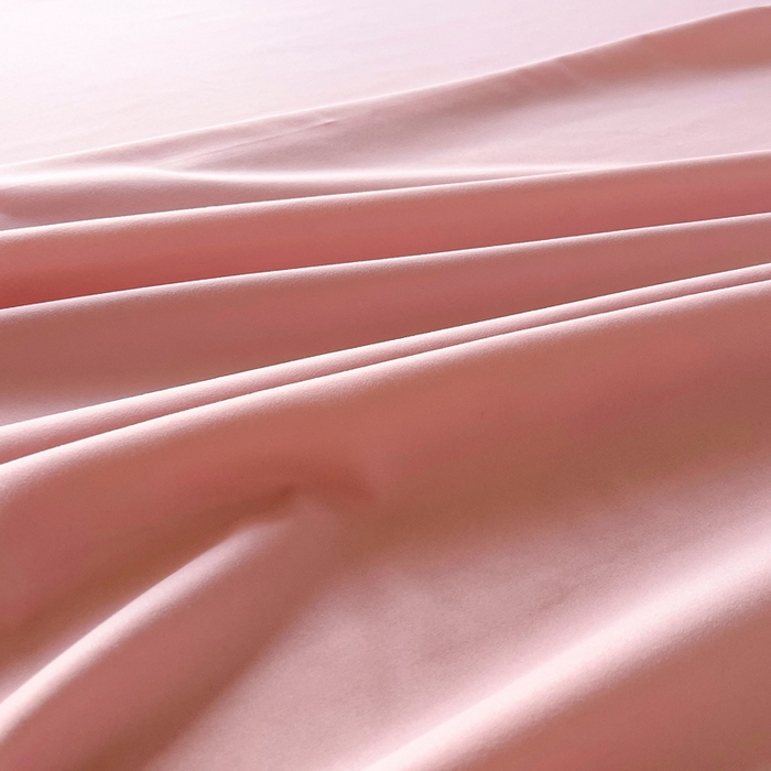 91家纺网 家纺一手货源 找家纺 宇淳国际 2026新款纯色舒适亲肤芦荟棉水洗棉单床单 浅粉