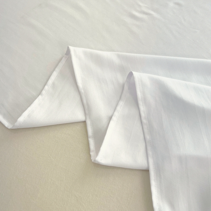 91家纺网 家纺一手货源 找家纺 宇淳国际 2026新款纯色舒适亲肤芦荟棉水洗棉单床单 白色