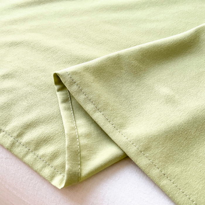 91家纺网 家纺一手货源 找家纺 宇淳国际 2026新款纯色舒适亲肤芦荟棉水洗棉单床单 草绿