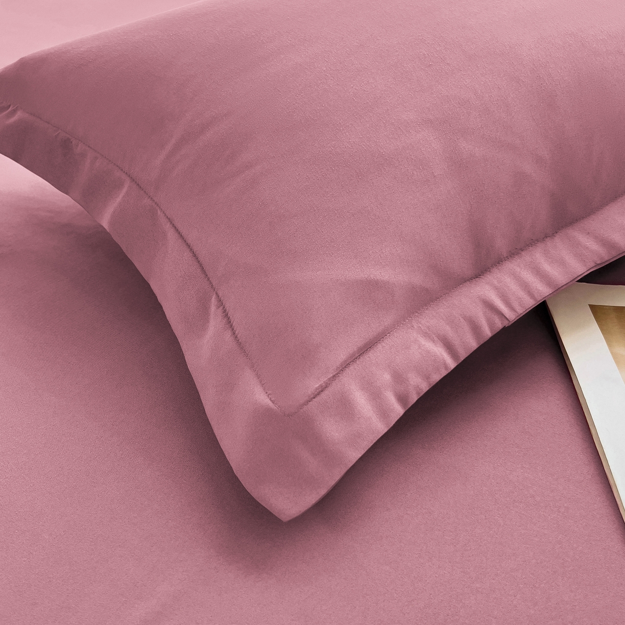 91家纺网 家纺一手货源 找家纺 宇淳国际 2026新款纯色舒适亲肤芦荟棉水洗棉单床单 深豆沙