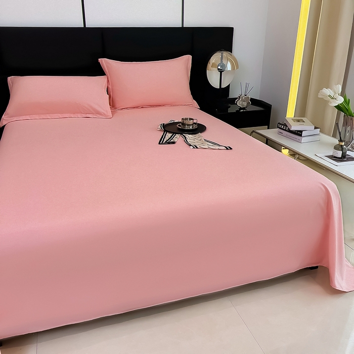 91家纺网 家纺一手货源 找家纺 （总）宇淳国际 2026新款纯色舒适亲肤芦荟棉水洗棉单床单