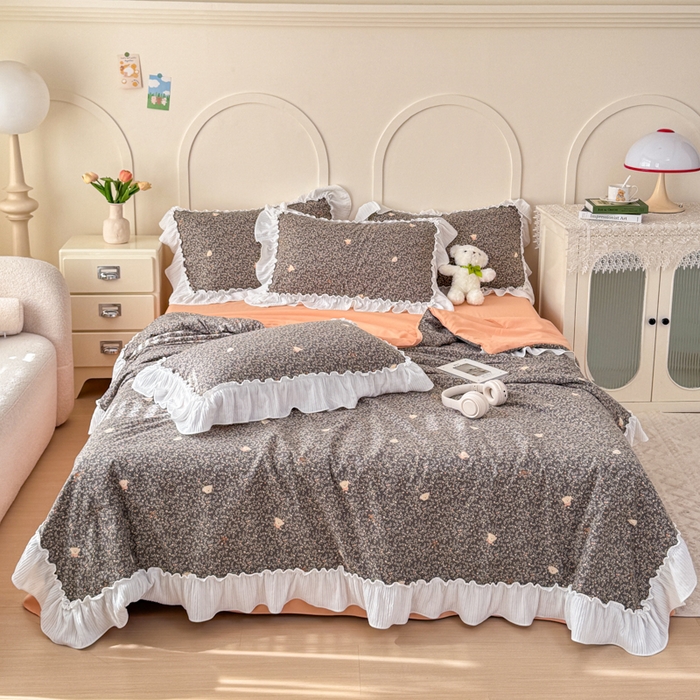 91家纺网 家纺一手货源 找家纺 （总）橘子家 2026新款柔肤棉床单四件套