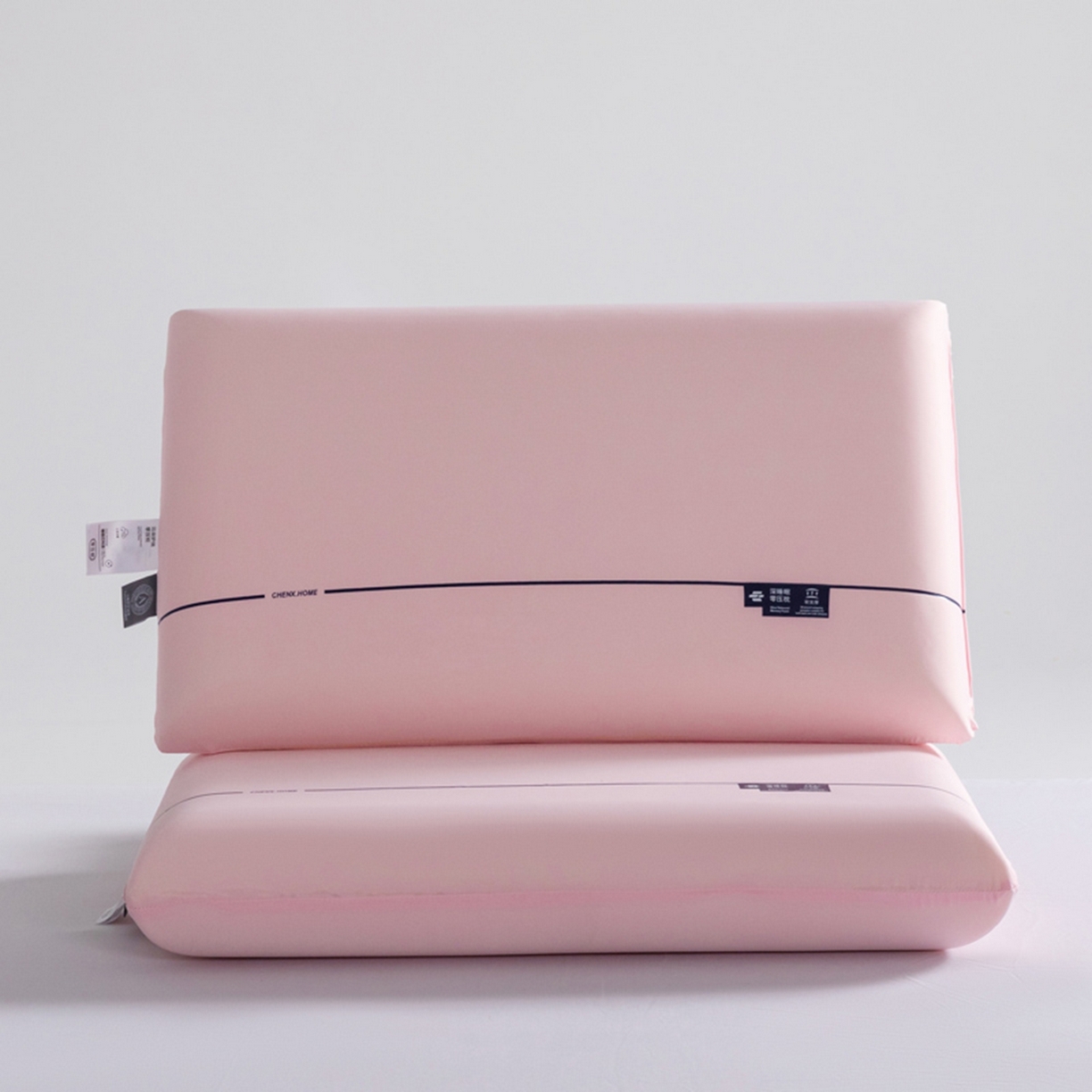 91家纺网 家纺一手货源 找家纺 七夜居 2026新款某朵同款慢回弹深睡太空记忆枕芯面包枕 枕头枕芯记忆枕 粉色