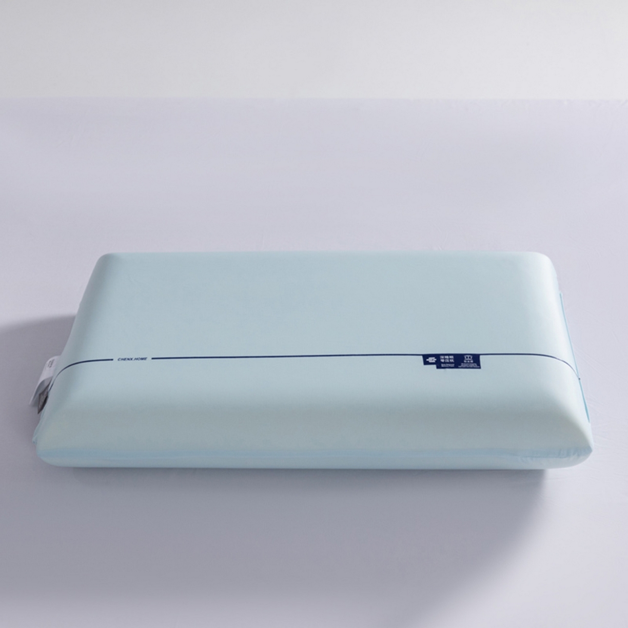 91家纺网 家纺一手货源 找家纺 七夜居 2026新款某朵同款慢回弹深睡太空记忆枕芯面包枕 枕头枕芯记忆枕 浅蓝