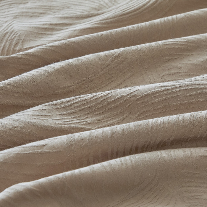 91家纺网 家纺一手货源 找家纺 （总）一加一 2026新款全棉提花级简松弛大豆夏被-素棉云皱