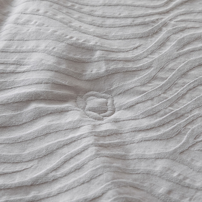 91家纺网 家纺一手货源 找家纺 一加一 2026新款全棉提花级简松弛大豆夏被-素棉云皱 杰斯