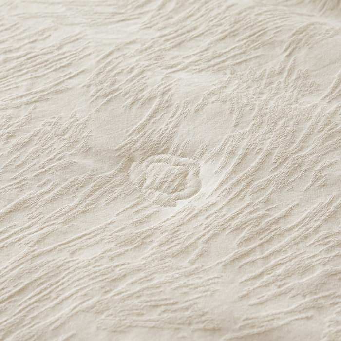 91家纺网 家纺一手货源 找家纺 一加一 2026新款全棉提花级简松弛大豆夏被-素棉云皱 克拉拉