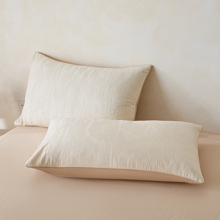 91家纺网 家纺一手货源 找家纺 一加一 2026新款全棉提花级简松弛大豆夏被-素棉云皱 里约