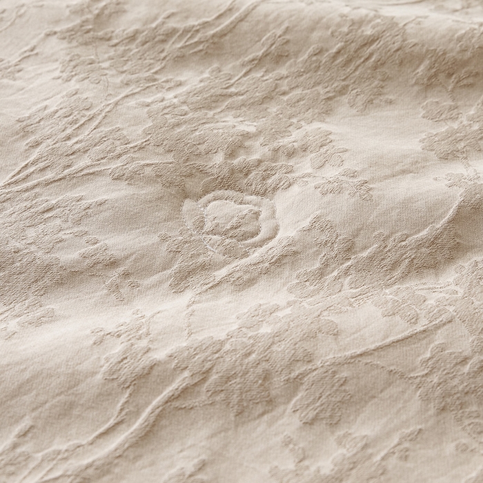 91家纺网 家纺一手货源 找家纺 一加一 2026新款全棉提花级简松弛大豆夏被-素棉云皱 梦幻花园