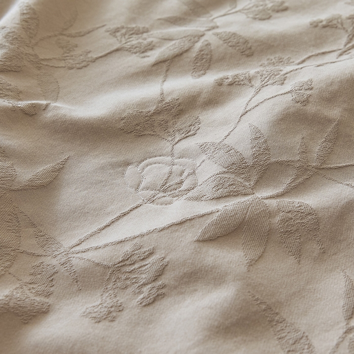 91家纺网 家纺一手货源 找家纺 一加一 2026新款全棉提花级简松弛大豆夏被-素棉云皱 森语集