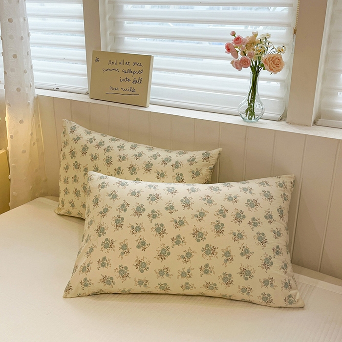 91家纺网 家纺一手货源 找家纺 一加一 2026新款全棉小花边碎花大豆夏被-棉云花畔 铃兰