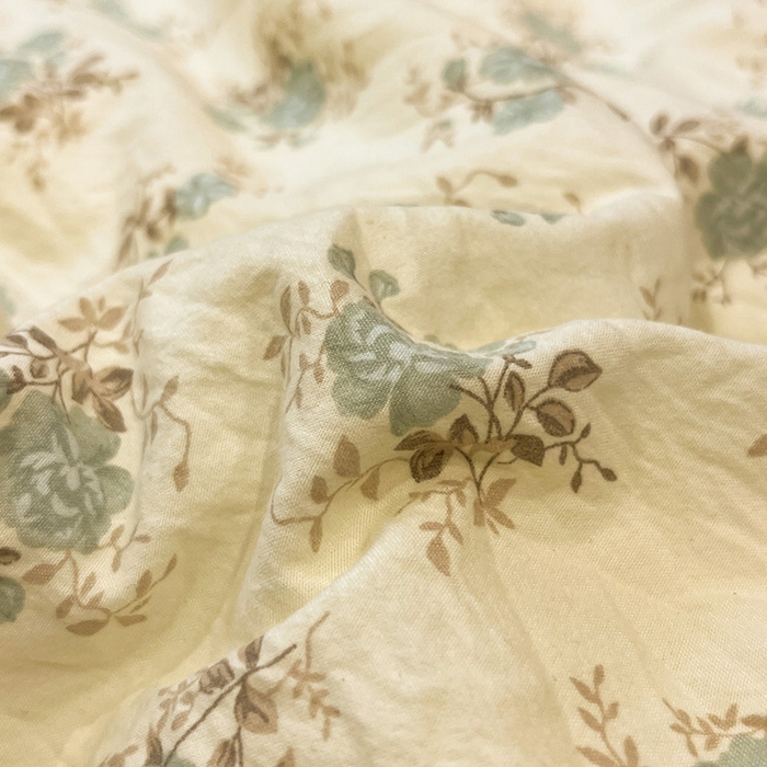 91家纺网 家纺一手货源 找家纺 一加一 2026新款全棉小花边碎花大豆夏被-棉云花畔 铃兰