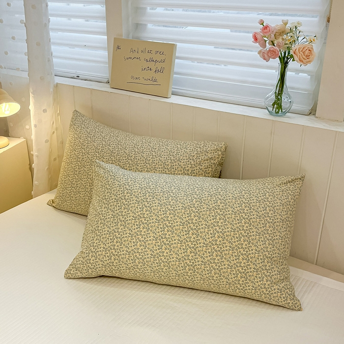 91家纺网 家纺一手货源 找家纺 一加一 2026新款全棉小花边碎花大豆夏被-棉云花畔 玉兰枝