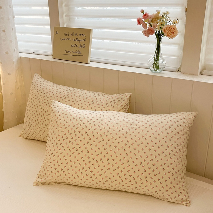 91家纺网 家纺一手货源 找家纺 一加一 2026新款全棉小花边碎花大豆夏被-棉云花畔 禾棠悦色