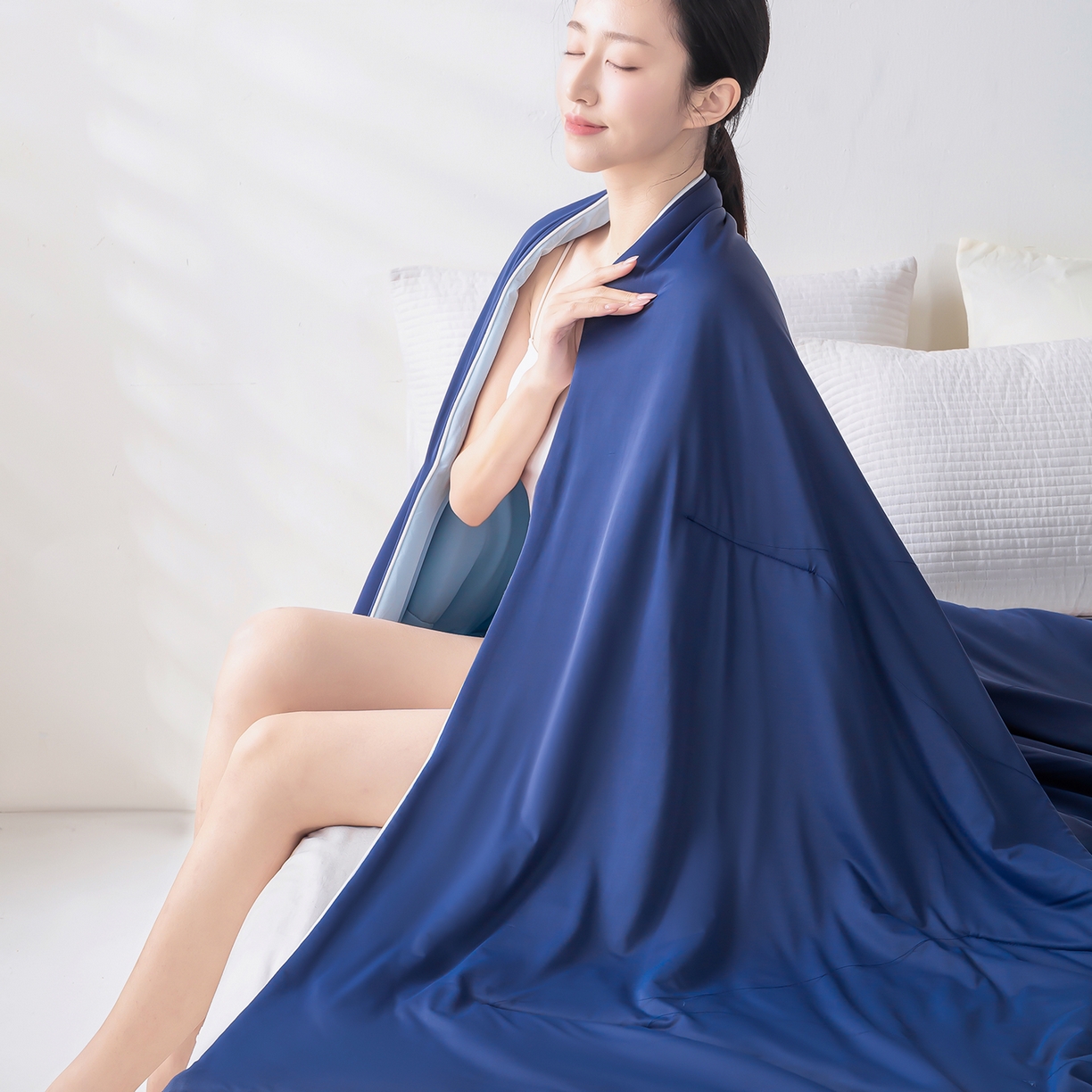 91家纺网 家纺一手货源 找家纺 （总）眠势力 2026春夏新款锦氨凉感夏被深度睡眠夏凉被被子被芯冰淇淋空调被