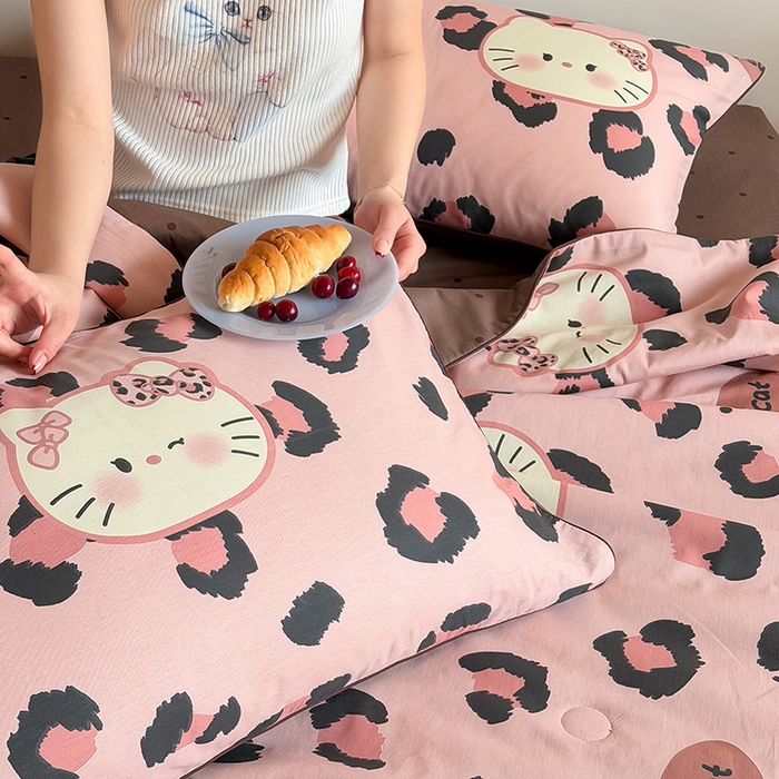 91家纺网 家纺一手货源 找家纺 （总）一加一 2026新款全棉印花KT大豆夏被-云朵抱抱KT