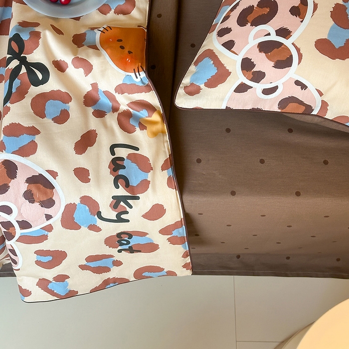 91家纺网 家纺一手货源 找家纺 一加一 2026新款全棉印花KT大豆夏被-云朵抱抱KT 狂野KT