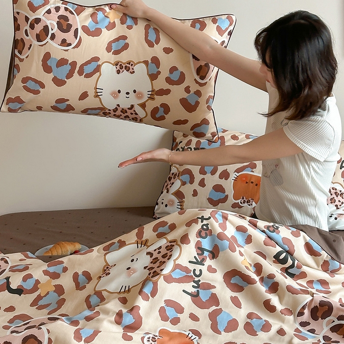 91家纺网 家纺一手货源 找家纺 一加一 2026新款全棉印花KT大豆夏被-云朵抱抱KT 狂野KT