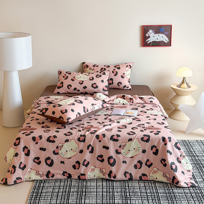 91家纺网 家纺一手货源 找家纺 （总）一加一 2026新款全棉印花KT大豆夏被-云朵抱抱KT