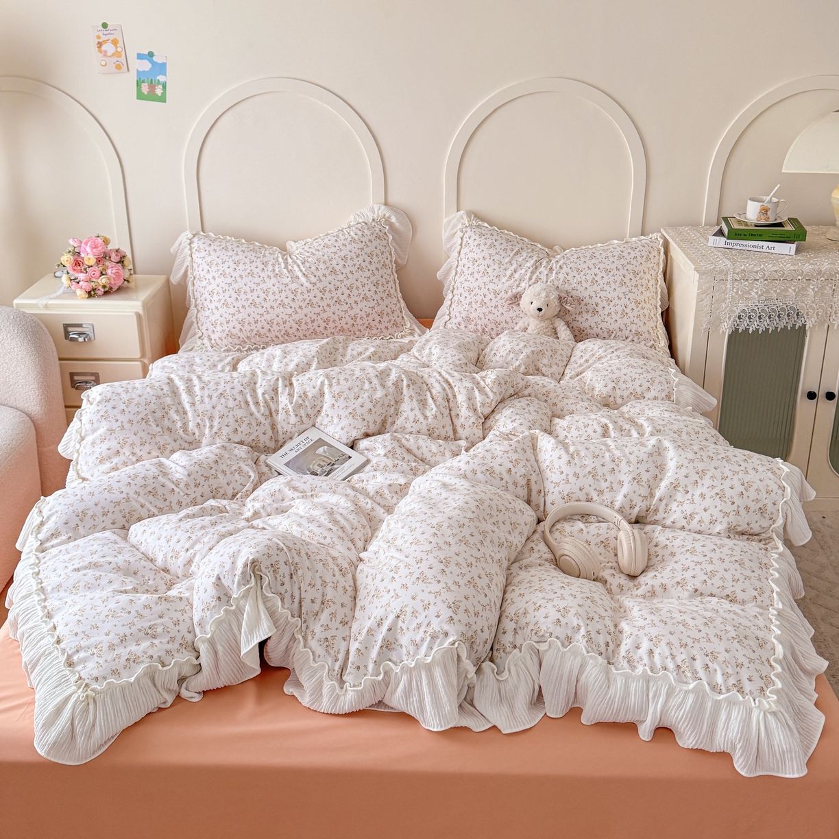 橘子家 2026新款柔肤棉床单四件套 米娜