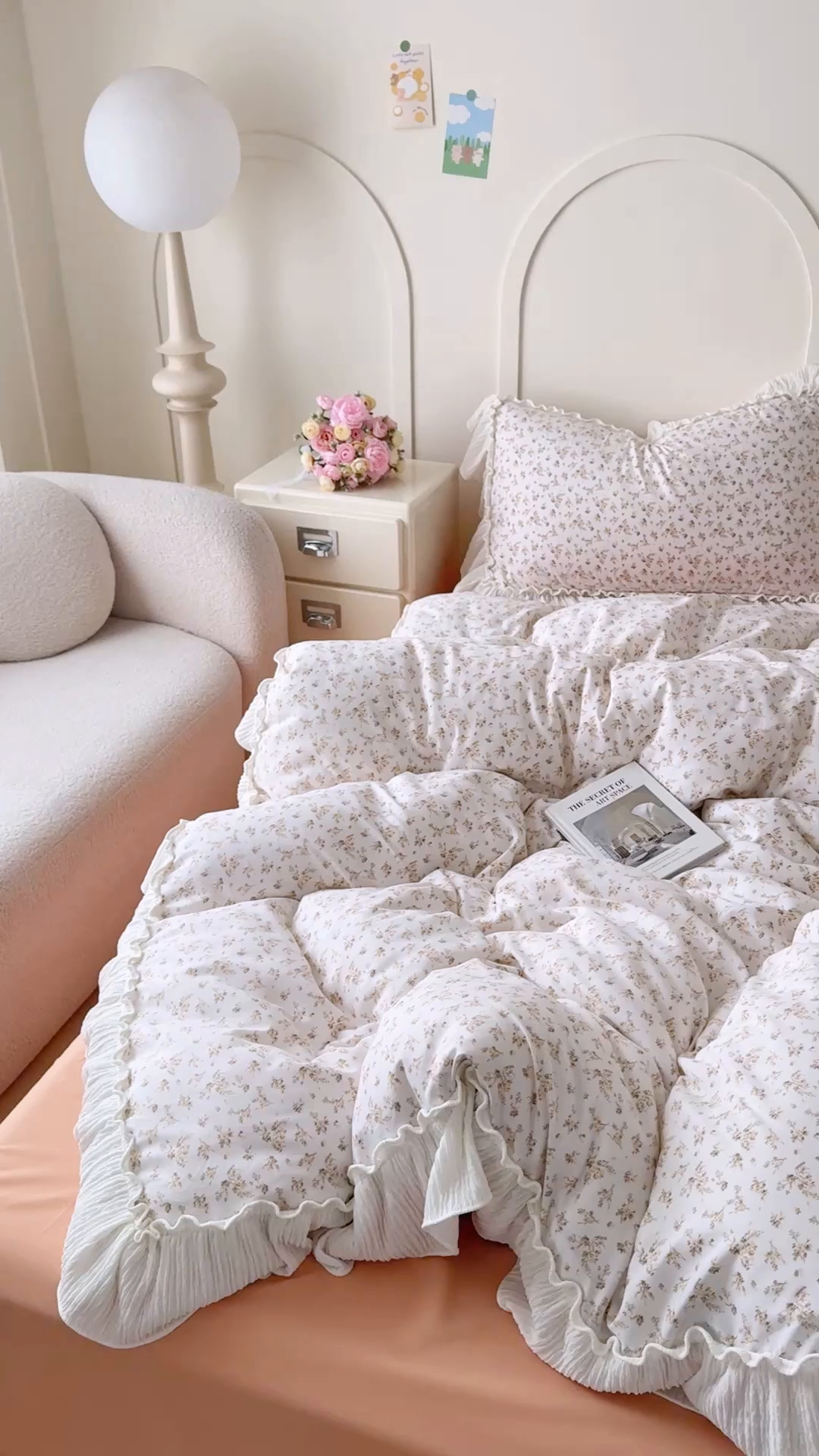 91家纺网 家纺一手货源 找家纺 橘子家 2026新款柔肤棉床单四件套 米娜