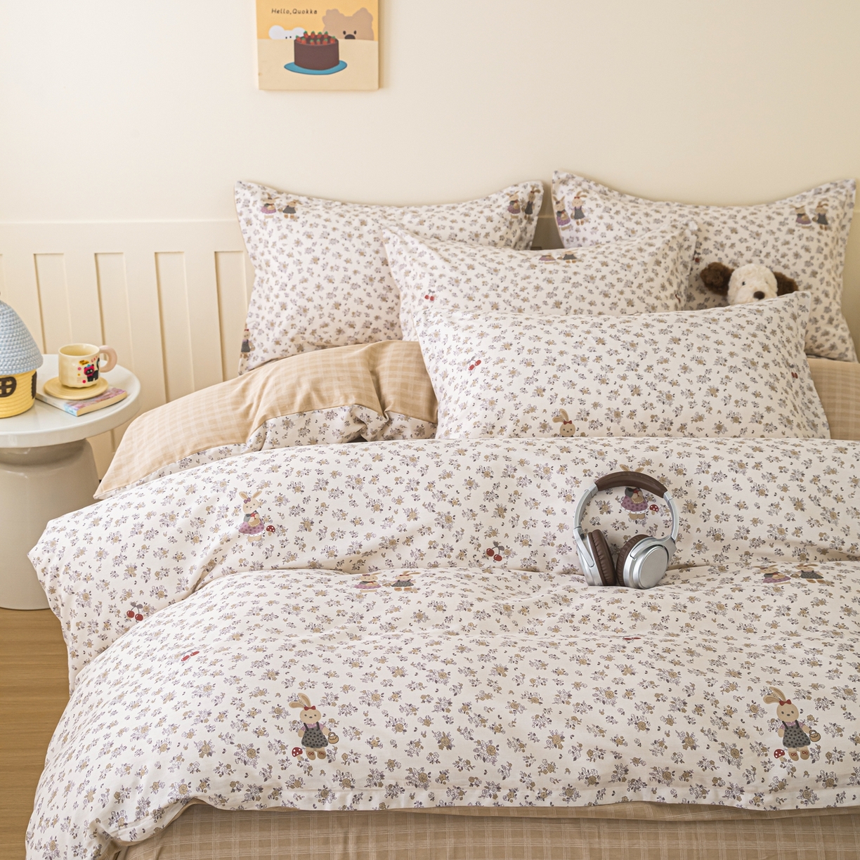 91家纺网 家纺一手货源 找家纺 （总）梦纤绒 2026新款全棉纯棉印花四件套