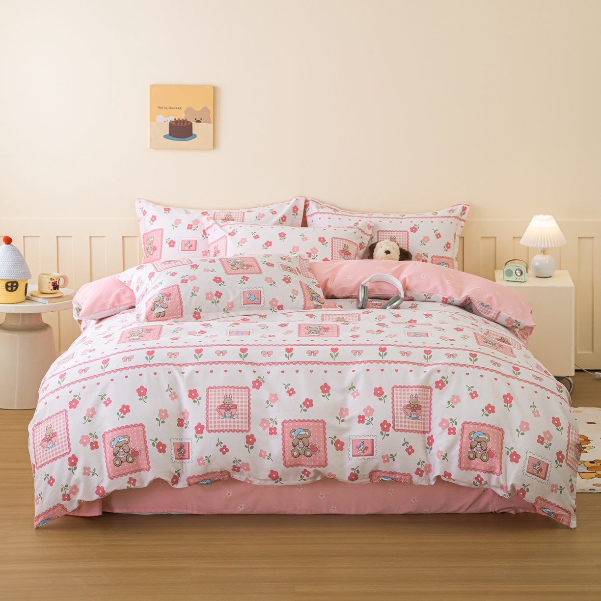 91家纺网 家纺一手货源 找家纺 （总）梦纤绒 2026新款全棉纯棉印花四件套