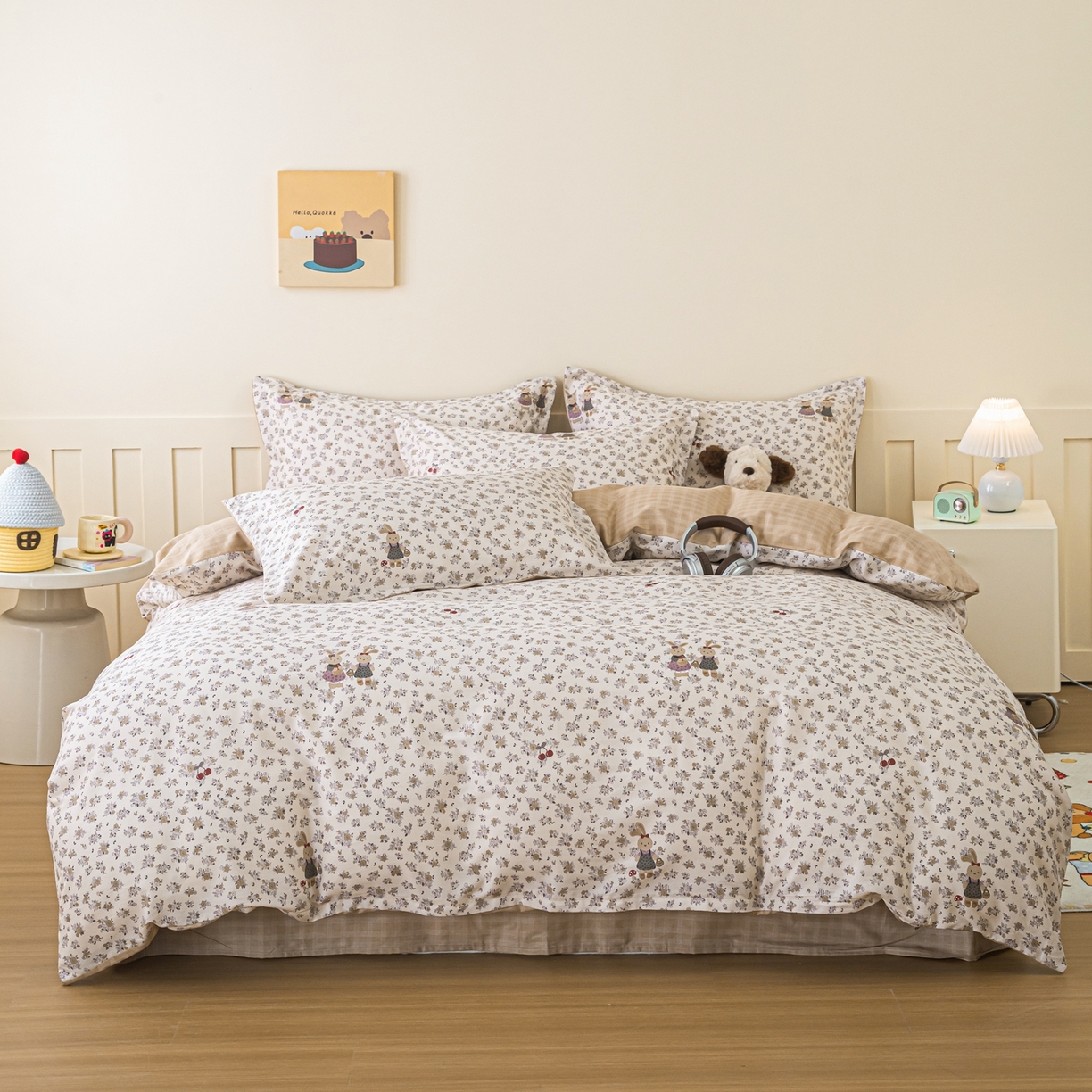 91家纺网 家纺一手货源 找家纺 （总）梦纤绒 2026新款全棉纯棉印花四件套