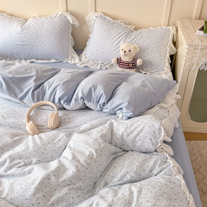 91家纺网 家纺一手货源 找家纺 橘子家 2026新款柔肤棉床单四件套 塞纳