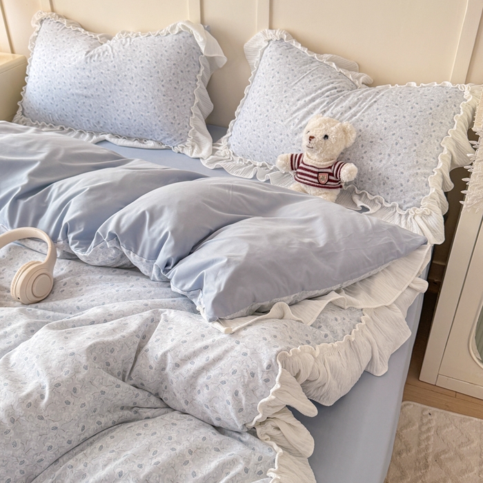 91家纺网 家纺一手货源 找家纺 橘子家 2026新款柔肤棉床单四件套 塞纳