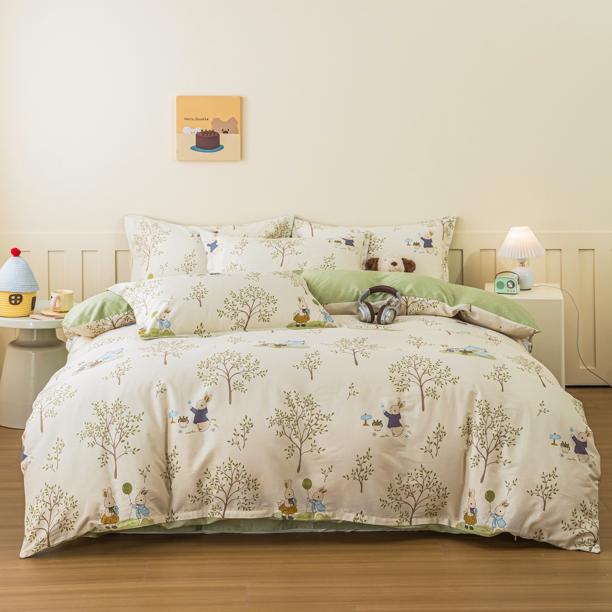 91家纺网 家纺一手货源 找家纺 （总）梦纤绒 2026新款全棉纯棉印花四件套