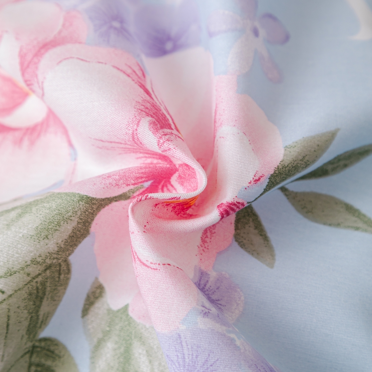 91家纺网 家纺一手货源 找家纺 梦纤绒 2026新款全棉纯棉印花四件套 花语