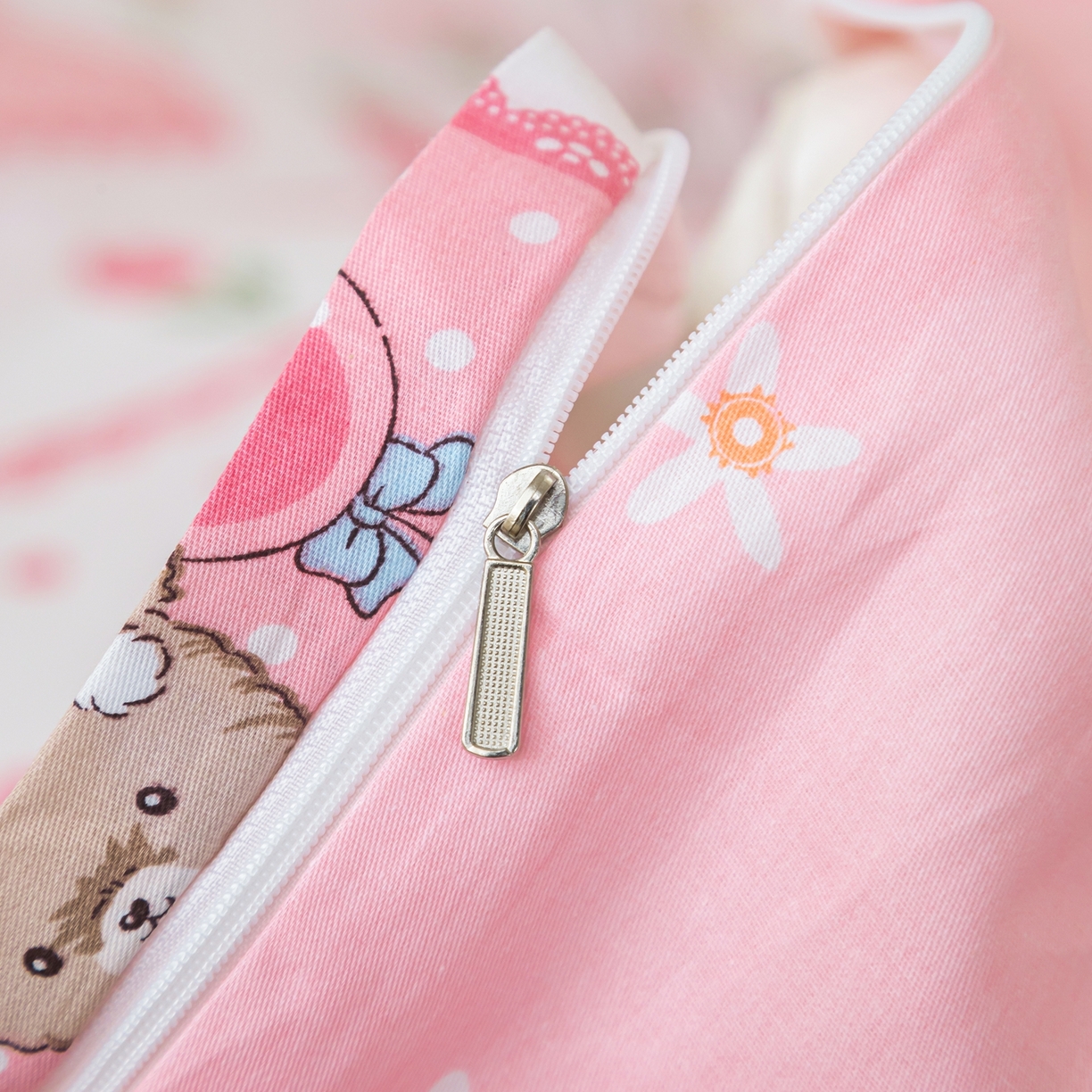 91家纺网 家纺一手货源 找家纺 梦纤绒 2026新款全棉纯棉印花四件套 花眠小宠