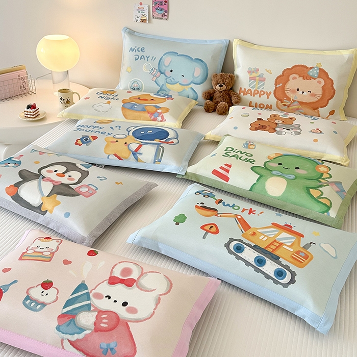 91家纺网 家纺一手货源 找家纺 （总）嗨生活 2026新款大版加密冰丝枕套儿童枕套幼儿园枕套单品枕套枕套单件