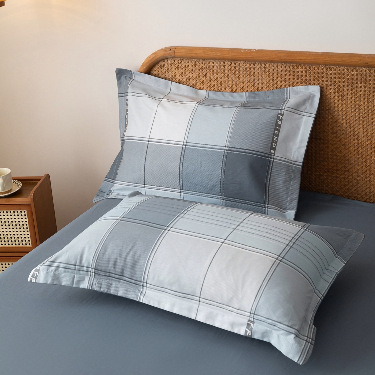 91家纺网 家纺一手货源 找家纺 梦纤绒 2026新款全棉纯棉印花四件套 方格律