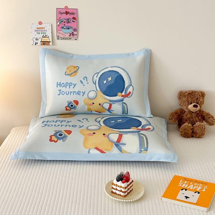 91家纺网 家纺一手货源 找家纺 （总）嗨生活 2026新款大版加密冰丝枕套儿童枕套幼儿园枕套单品枕套枕套单件