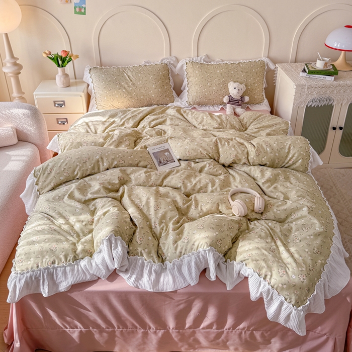 橘子家 2026新款柔肤棉床单四件套 晚茶