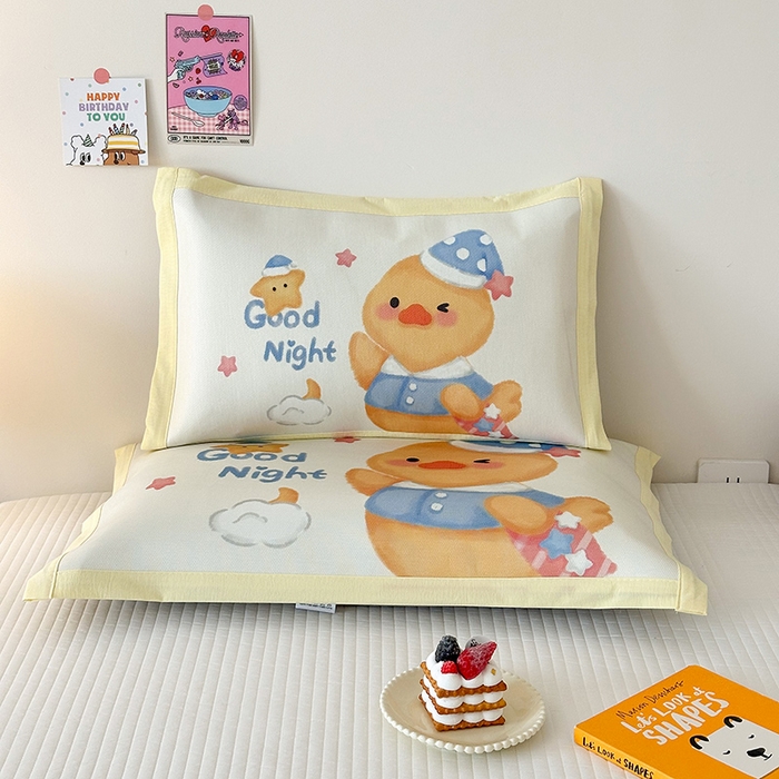 91家纺网 家纺一手货源 找家纺 （总）嗨生活 2026新款大版加密冰丝枕套儿童枕套幼儿园枕套单品枕套枕套单件