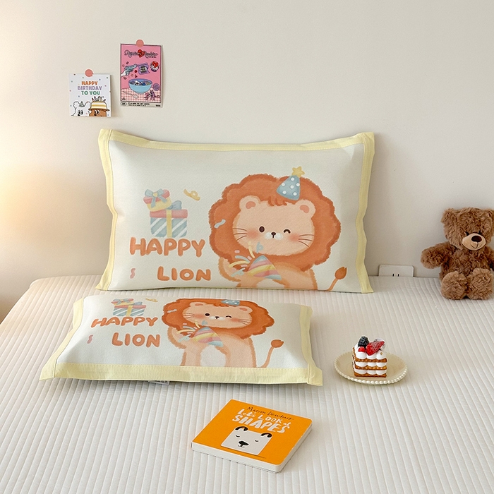 91家纺网 家纺一手货源 找家纺 （总）嗨生活 2026新款大版加密冰丝枕套儿童枕套幼儿园枕套单品枕套枕套单件