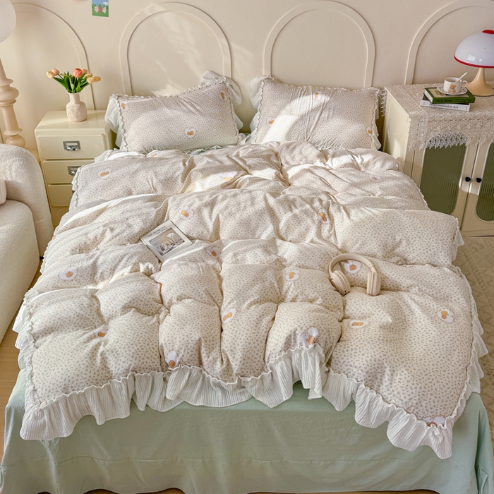 橘子家 2026新款柔肤棉床单四件套 小南瓜