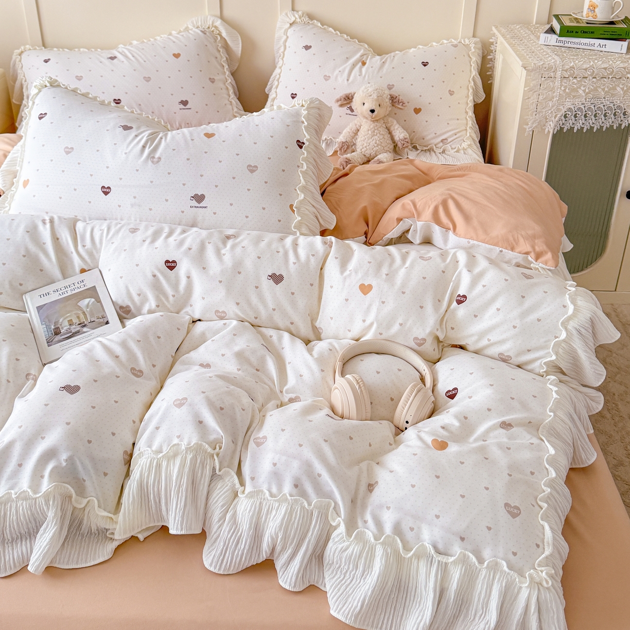 91家纺网 家纺一手货源 找家纺 橘子家 2026新款柔肤棉床单四件套 心愿