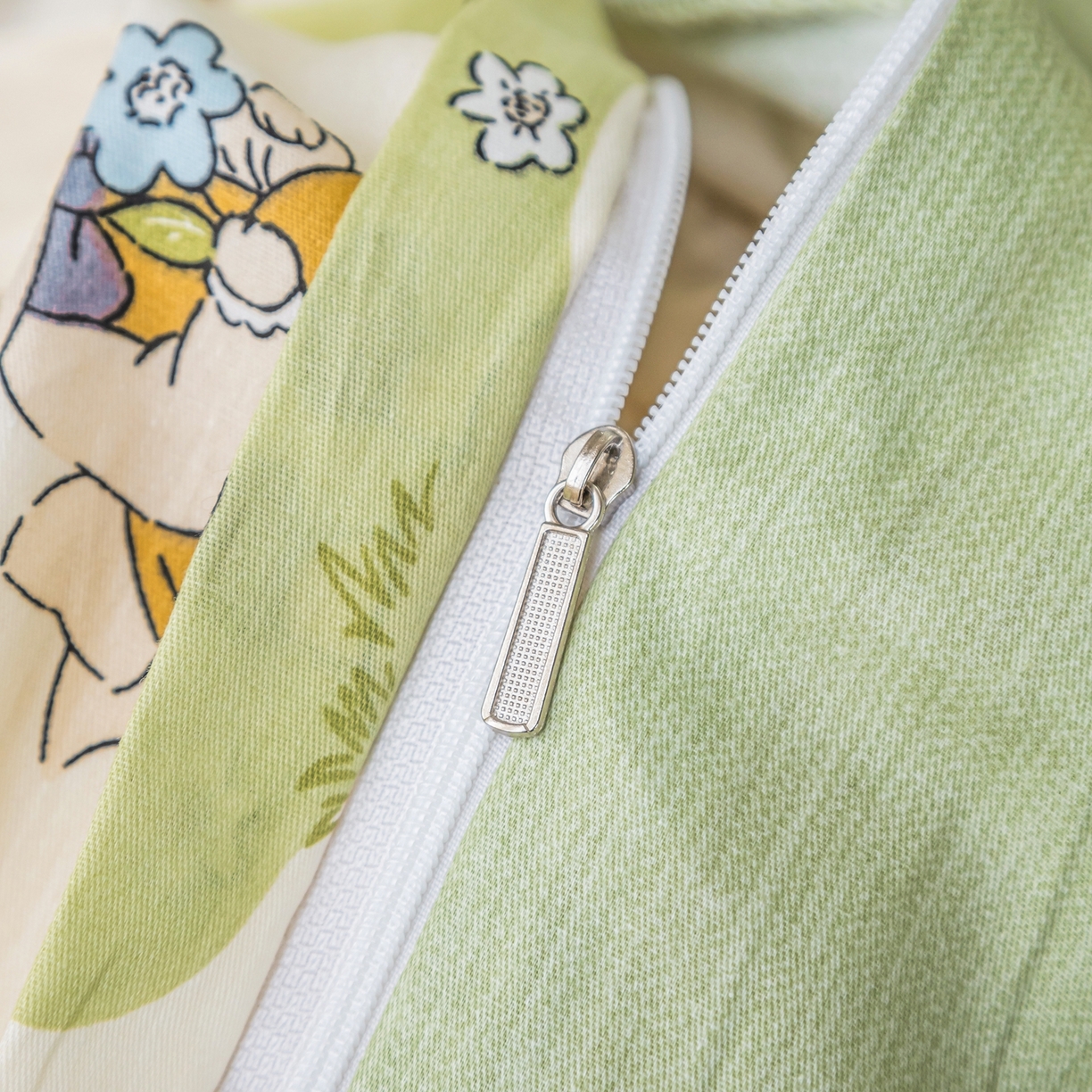 91家纺网 家纺一手货源 找家纺 梦纤绒 2026新款全棉纯棉印花四件套 森林兔