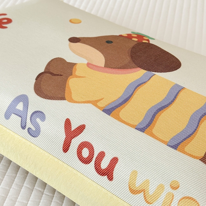 91家纺网 家纺一手货源 找家纺 嗨生活 2026新款大版加密冰丝枕套儿童枕套幼儿园枕套单品枕套枕套单件 快乐小狗