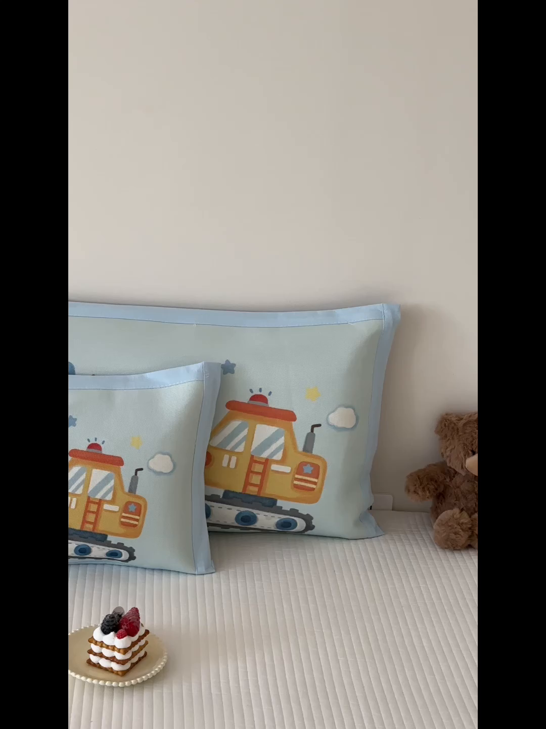 91家纺网 家纺一手货源 找家纺 嗨生活 2026新款大版加密冰丝枕套儿童枕套幼儿园枕套单品枕套枕套单件 蓝色挖掘