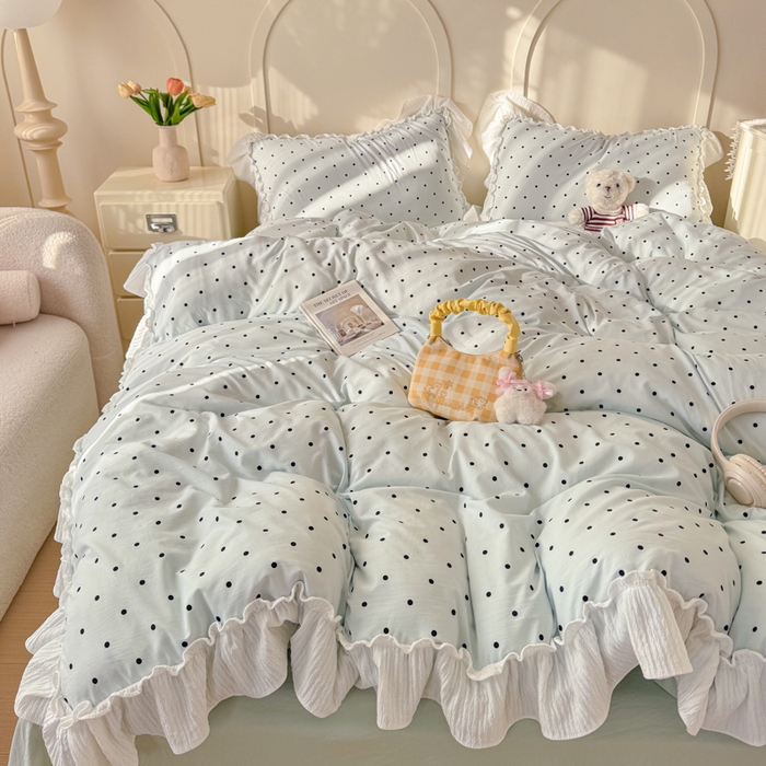 91家纺网 家纺一手货源 找家纺 橘子家 2026新款柔肤棉床单四件套 芋泥啵啵