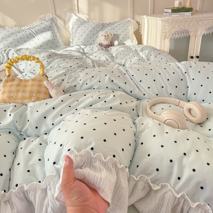 91家纺网 家纺一手货源 找家纺 橘子家 2026新款柔肤棉床单四件套 芋泥啵啵